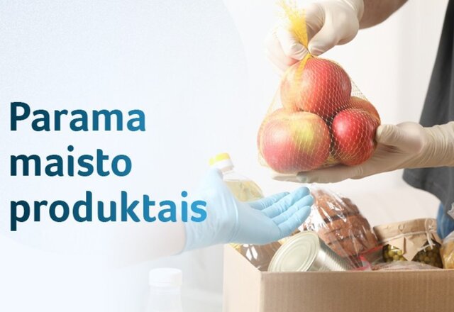 Lazdijuose pradėta dalinti parama maisto produktais