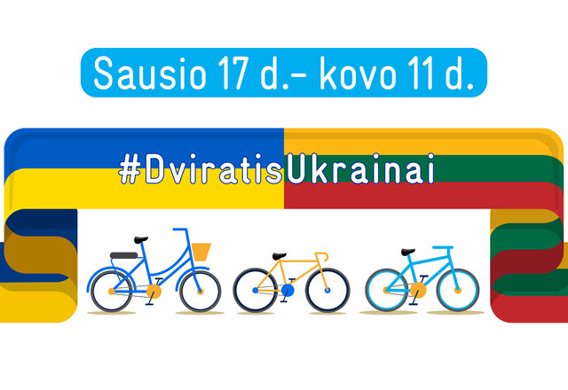 #DviratisUkrainai: Susisiekimo ministerija kviečia dovanoti dviračius ukrainiečiams