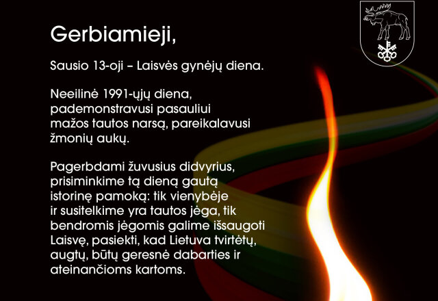 Sausio 13-oji - Laisvės gynėjų diena