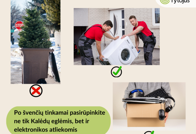  Po švenčių tinkamai pasirūpinti būtina ne tik Kalėdų eglėmis, bet ir elektronikos atliekomis