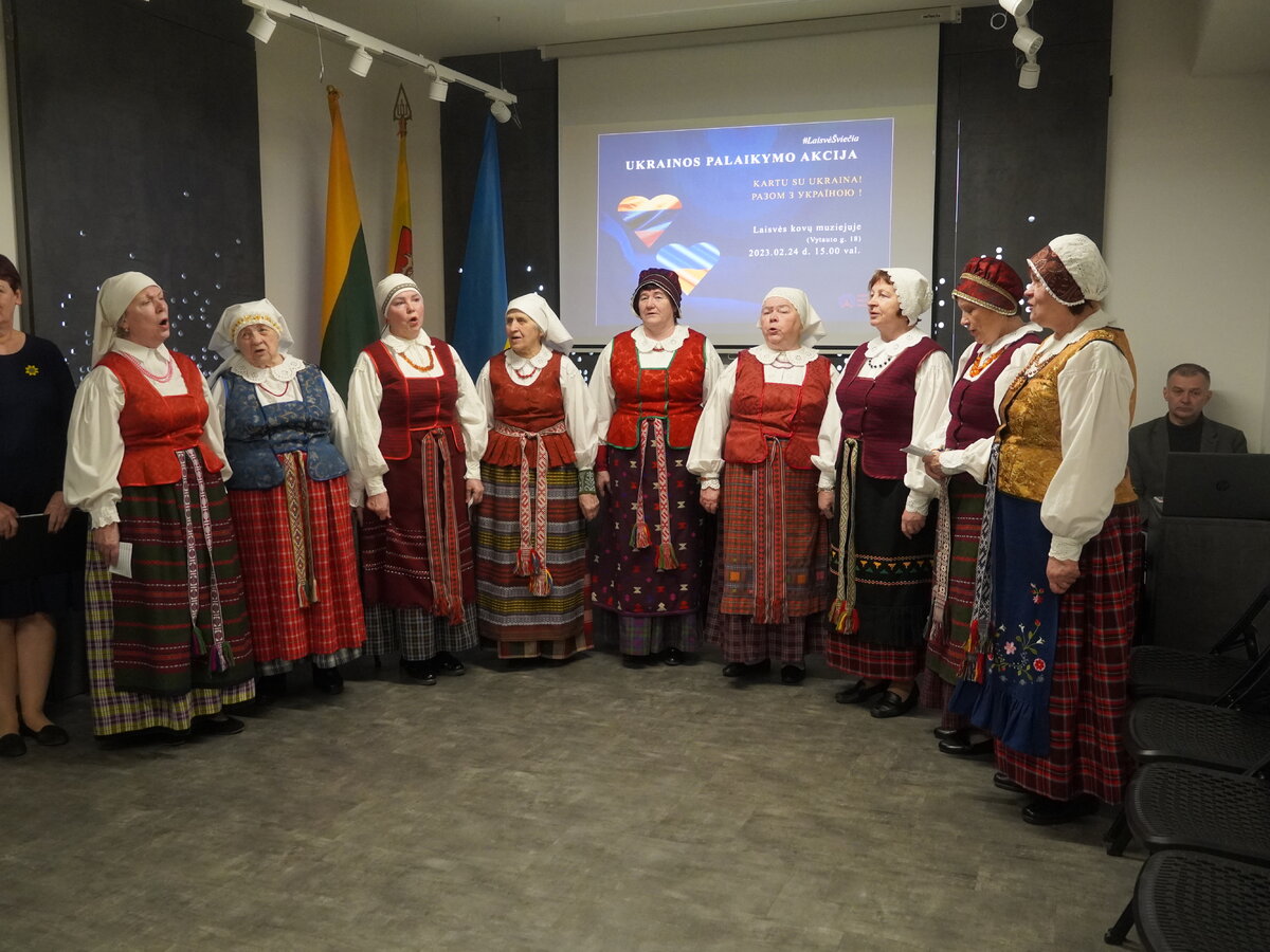 Ukrainos palaikymo akcijoje – žinia iš Lazdijų: eisime su Jumis iki pergalės