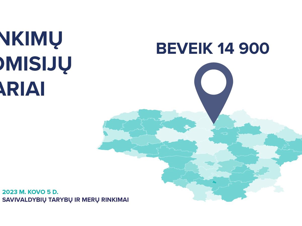 Savivaldybių tarybų ir merų rinkimuose dirbs beveik 14,9 tūkstančio rinkimų komisijų narių  