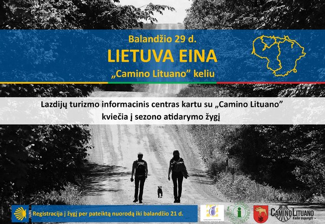 ŽYGIUOKIME KARTU „CAMINO LITUANO“ KELIU!