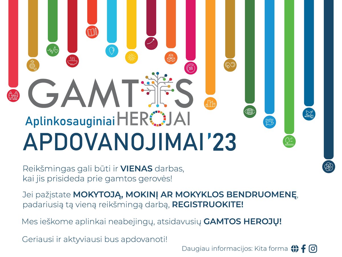 Aplinkosauginė iniciatyva „Kita forma“ kviečia prisijungti prie aplinkosauginių apdovanojimų...