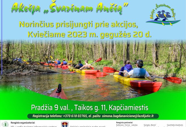 Kviečia tradicinė akcija „Švarinam Ančią". Prisijunkite!
