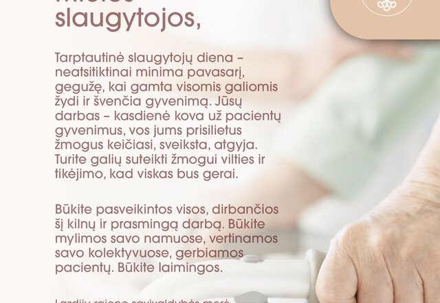 Sveikinimas slaugytojoms