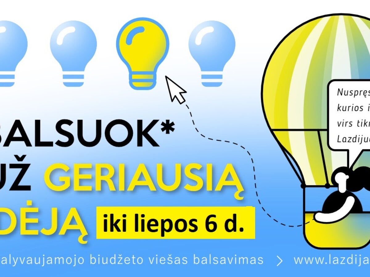 Rinkite labiausiai Lazdijų kraštui reikalingus projektus: pateiktas rekordinis skaičius idėjų