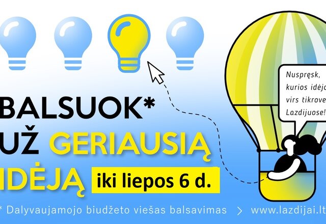 Rinkite labiausiai Lazdijų kraštui reikalingus projektus: pateiktas rekordinis skaičius idėjų