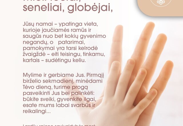 Sveikinimas Tėvo dienos proga