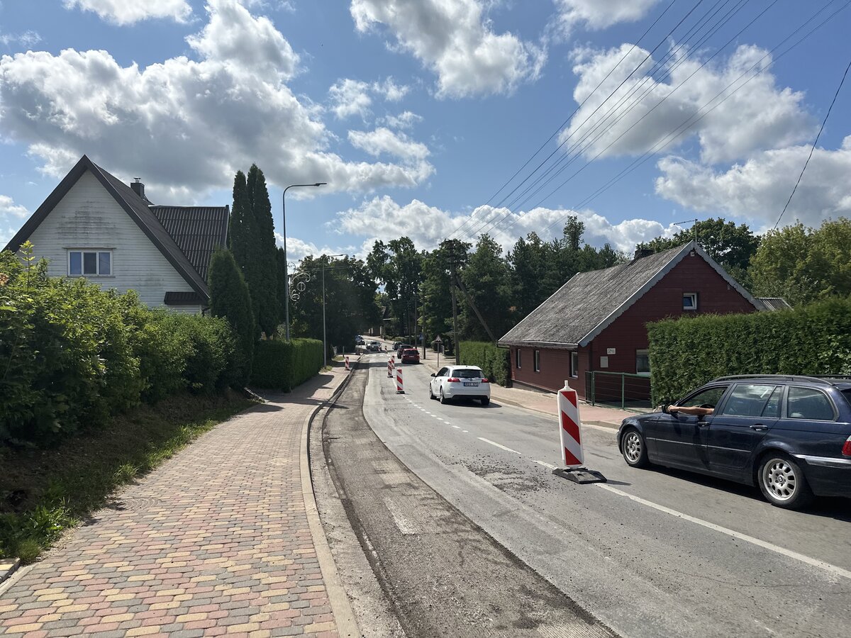 Remontuojama Kauno gatvė Lazdijuose: panaikins provėžas