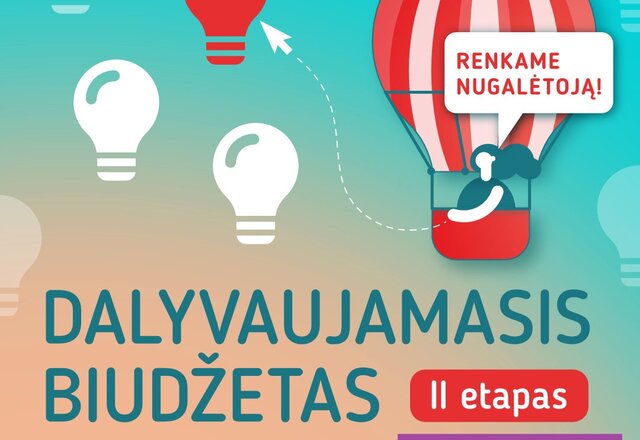 Skelbiamas 2023 m. dalyvaujamojo biudžeto konkurso II (galutinis) balsavimo etapas
