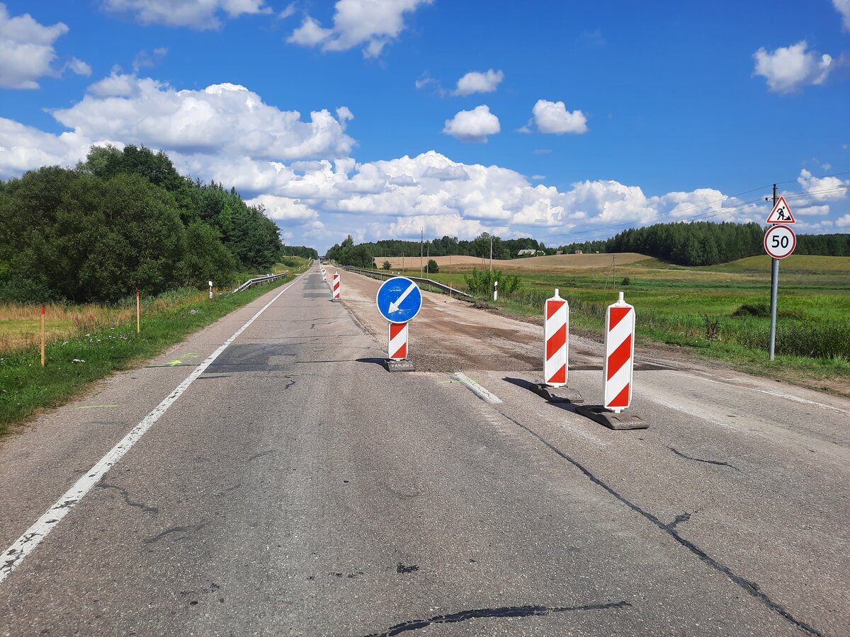 Dar viena atnaujinama atkarpa: tvarkomas kelias link Lenkijos