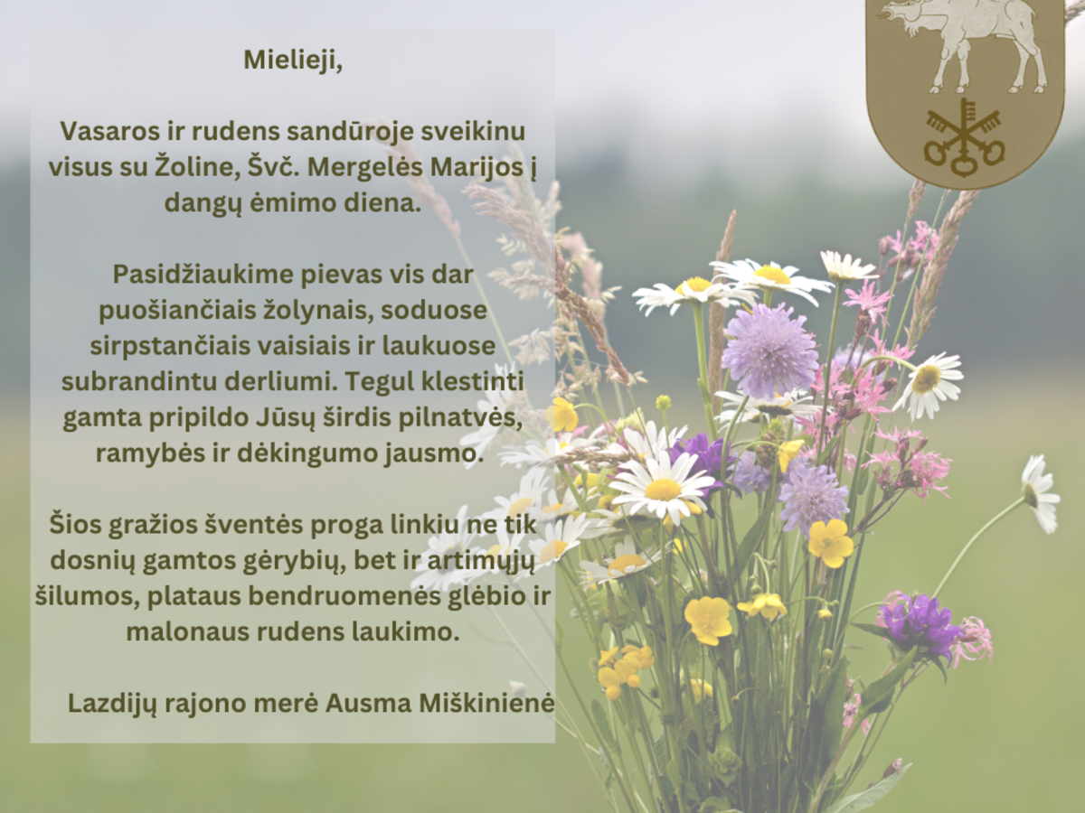 Žolinės sveikinimas