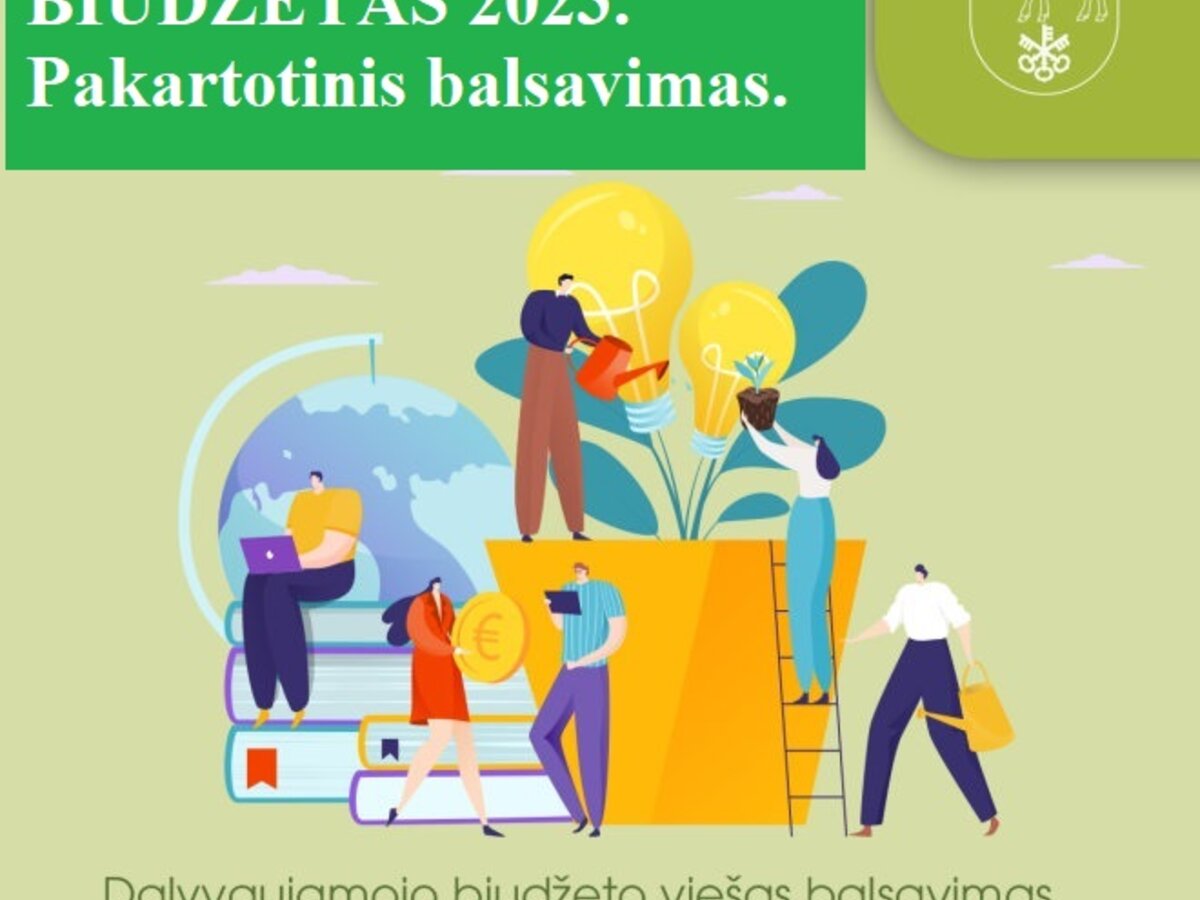 Kviečiame pakartotinai balsuoti už dalyvaujamojo biudžeto projektus