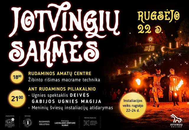 Savaitgalį Rudaminos piliakalnis nušvis meninėmis instaliacijomis