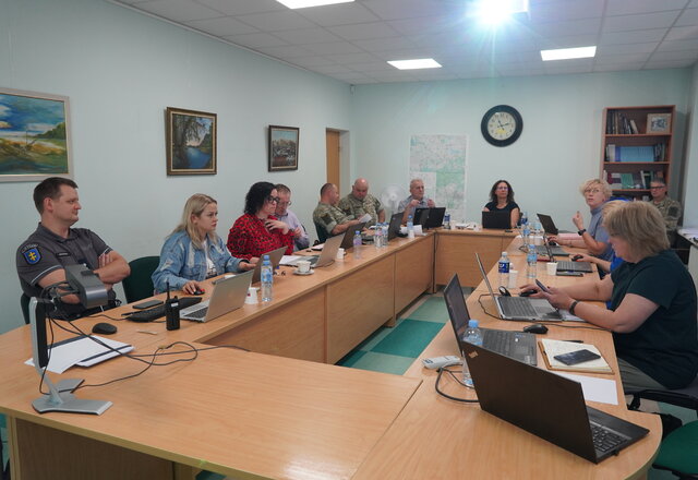 Rajono savivaldybė su kolegomis iš 8 rajonų dalyvavo Alytaus regione vykdytose pratybose „Perkūno...