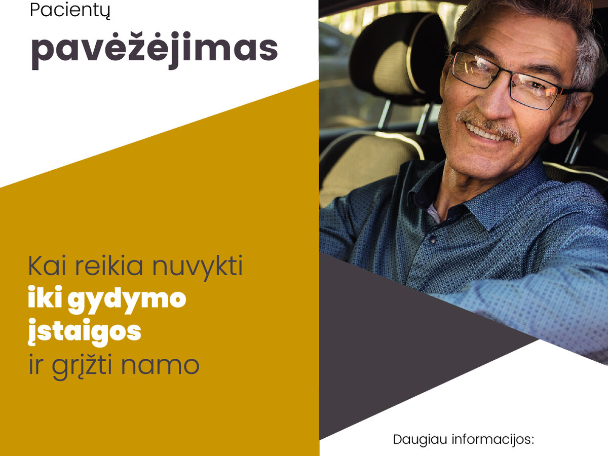 Pacientų pavėžėjimas Lazdijų rajone