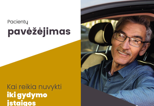 Pacientų pavėžėjimas Lazdijų rajone