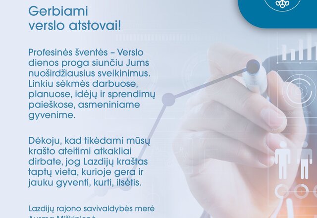 Sveikinimas Verslo dienos proga