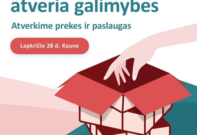 PRIEINAMUMAS ATVERIA GALIMYBES: ATVERKIME PREKES IR PASLAUGAS KAUNE