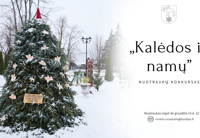 NUOTRAUKŲ KONKURSAS „KALĖDOS IŠ NAMŲ“ 