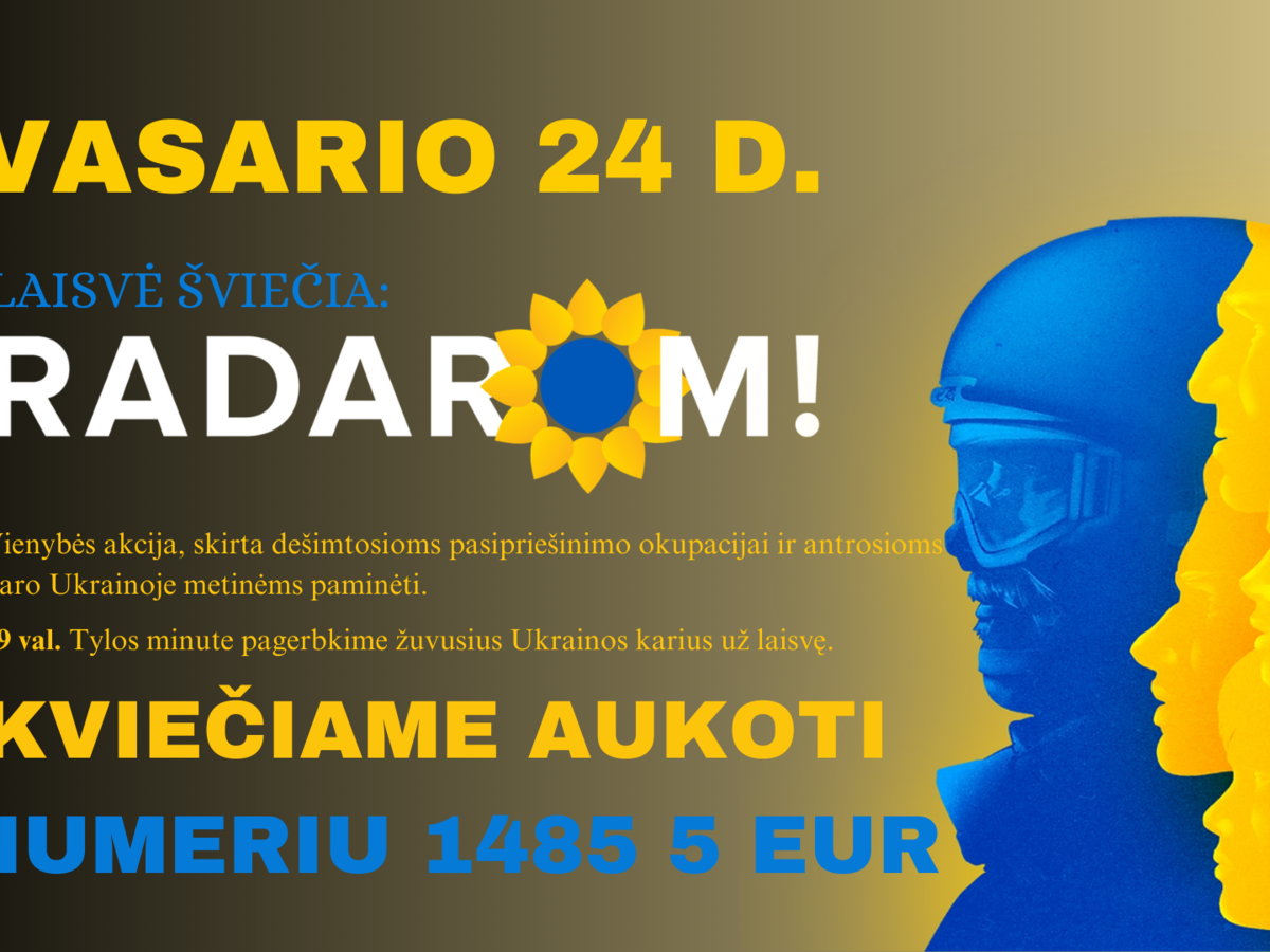 Šiandien – jau dveji metai laiko, kai Rusija užpuolė Ukrainą: kviečiame aukoti Ukrainos kariams