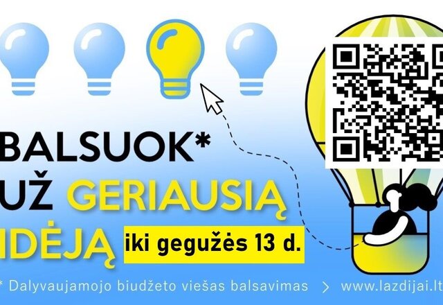 Rinkite labiausiai Lazdijų kraštui reikalingus projektus