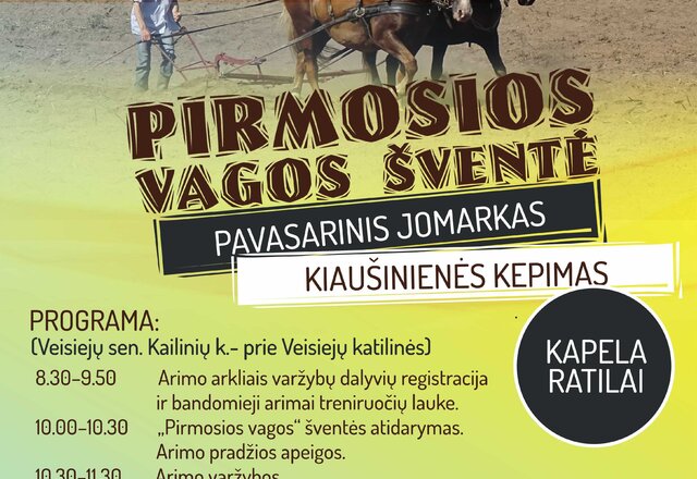 Kviečia Pirmosios vagos šventė