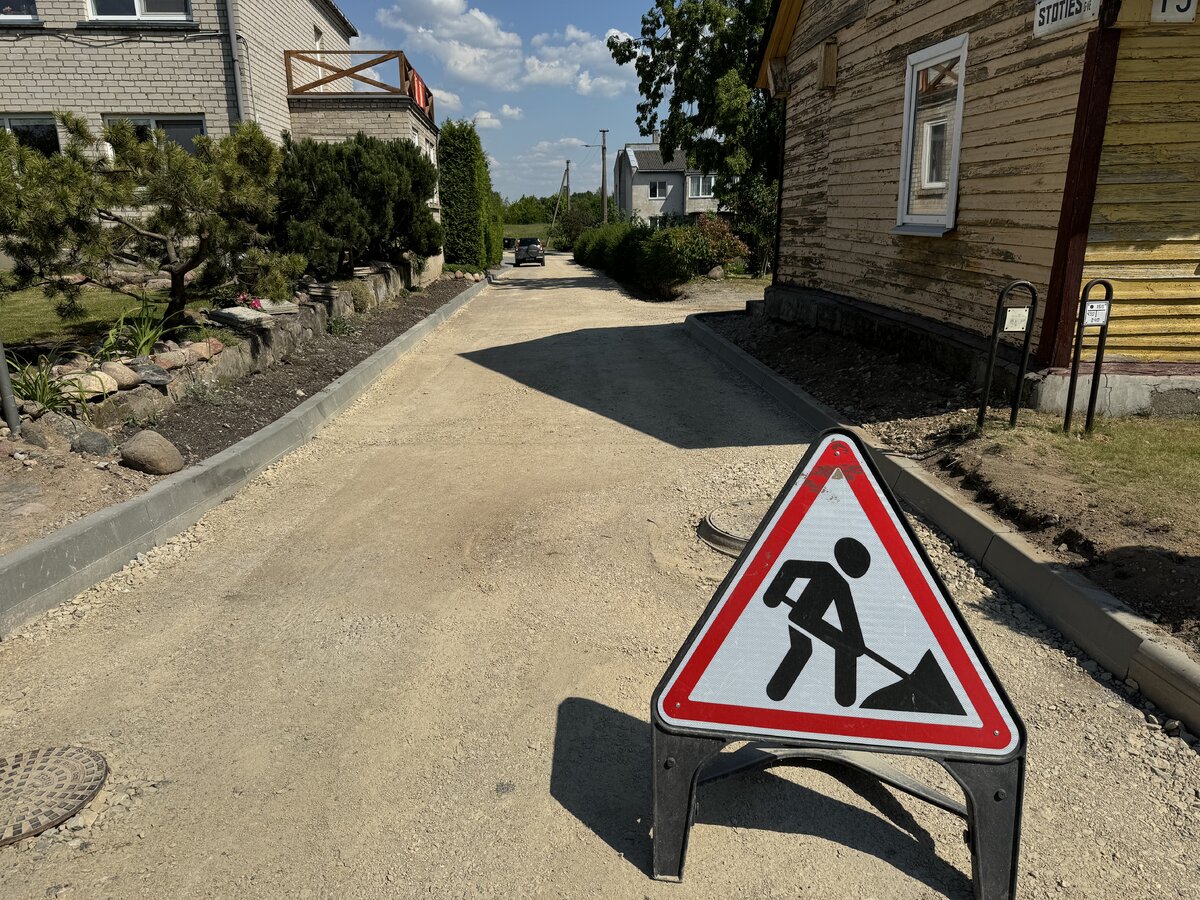 Stoties gatvėje sparčiai vyksta kapitalinio remonto darbai