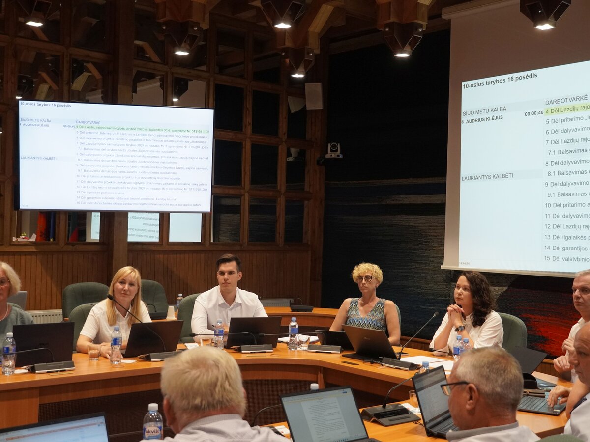 Taryba posėdyje pritarė didelės vertės „Interreg VI-A“ programos projektams