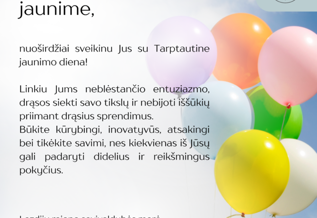 Rugpjūčio 12 d. – Tarptautinė jaunimo diena