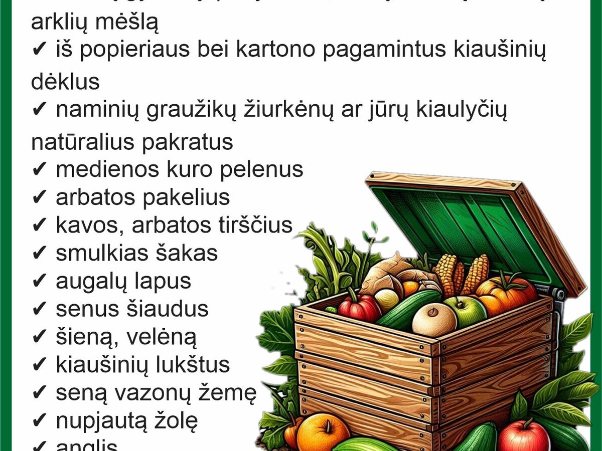 Sodo ir daržo atliekos – į komposto dėžes: jas turintiems numatytos mokesčių lengvatos