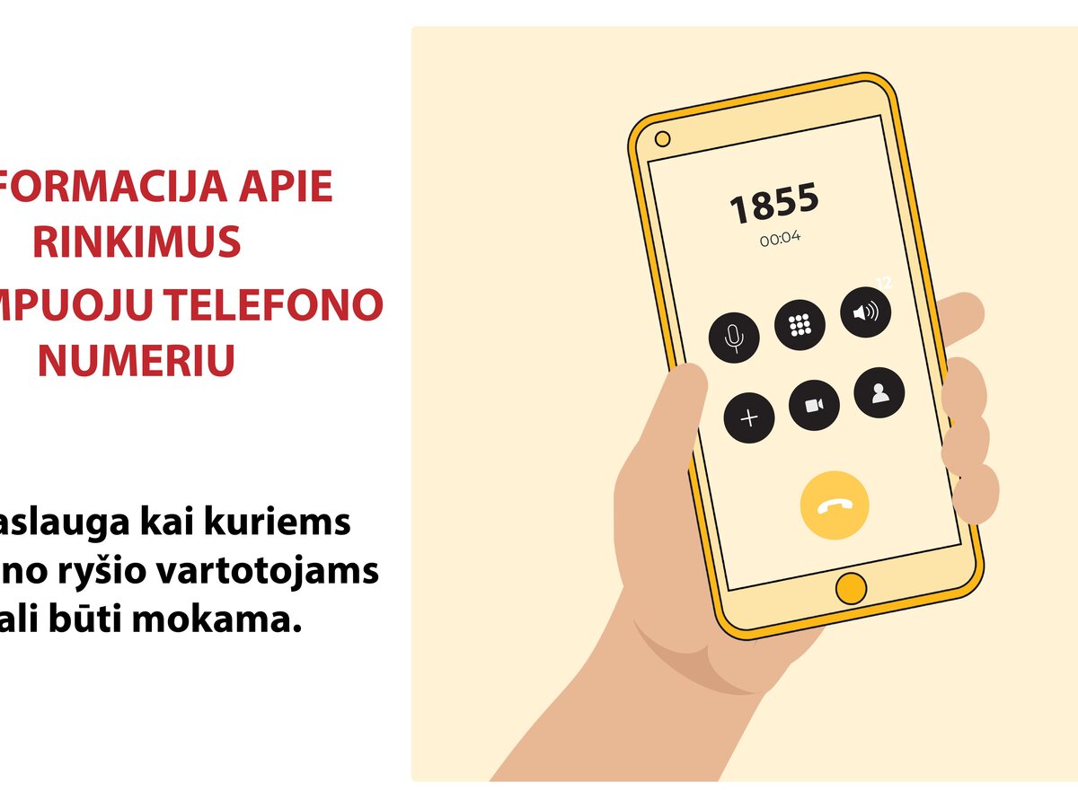 VRK: svarbią informaciją apie rinkimus į Seimą galite gauti trumpuoju numeriu 1855