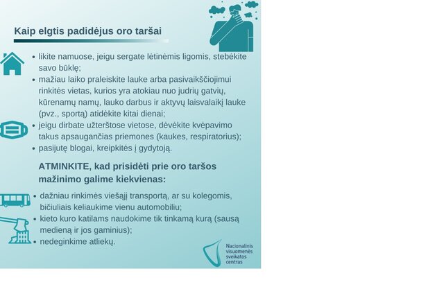 Stebimas itin didelis oro užterštumas: saugokime savo sveikatą ir elkimės atsakingai
