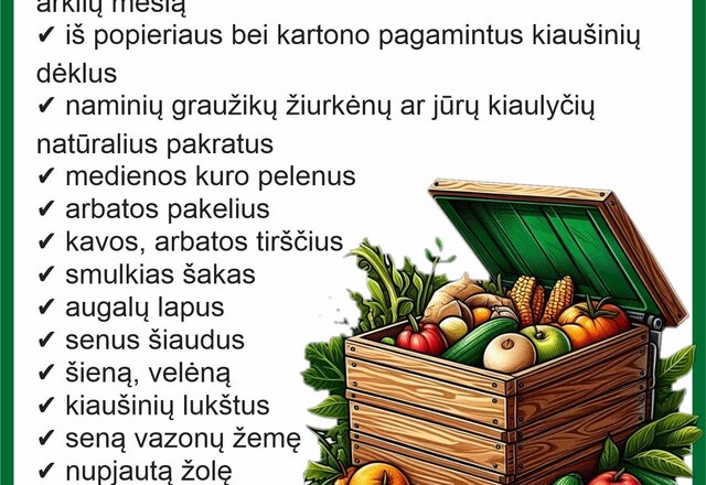 Sodo ir daržo atliekos – į komposto dėžes: jas turintiems numatytos mokesčių lengvatos