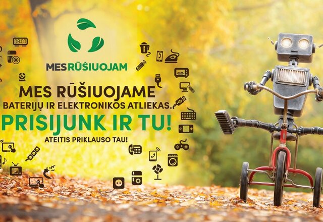 JAU TRYLIKTUS METUS STARTUOJANTIS APLINKOSAUGOS PROJEKTAS - „MES RŪŠIUOJAM“