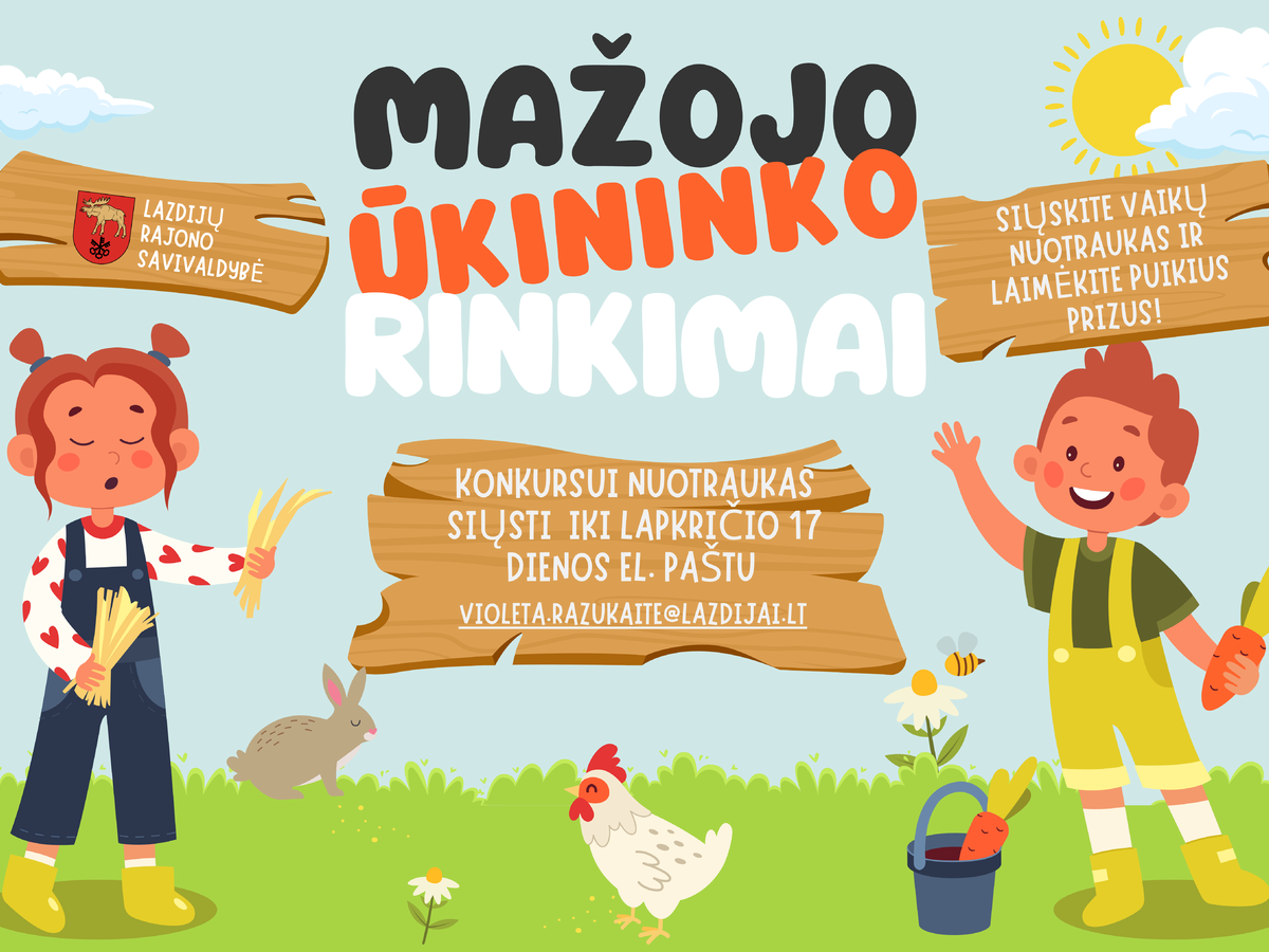 Nuotraukų konkursas „Mažasis ūkininkas“!