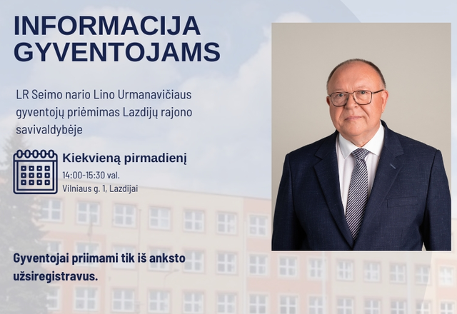 Informacija gyventojams