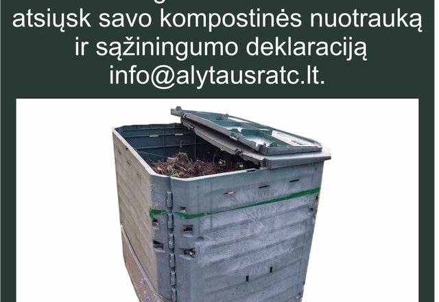Kompostuojate atliekas namuose – pasinaudokite mokestine lengvata!