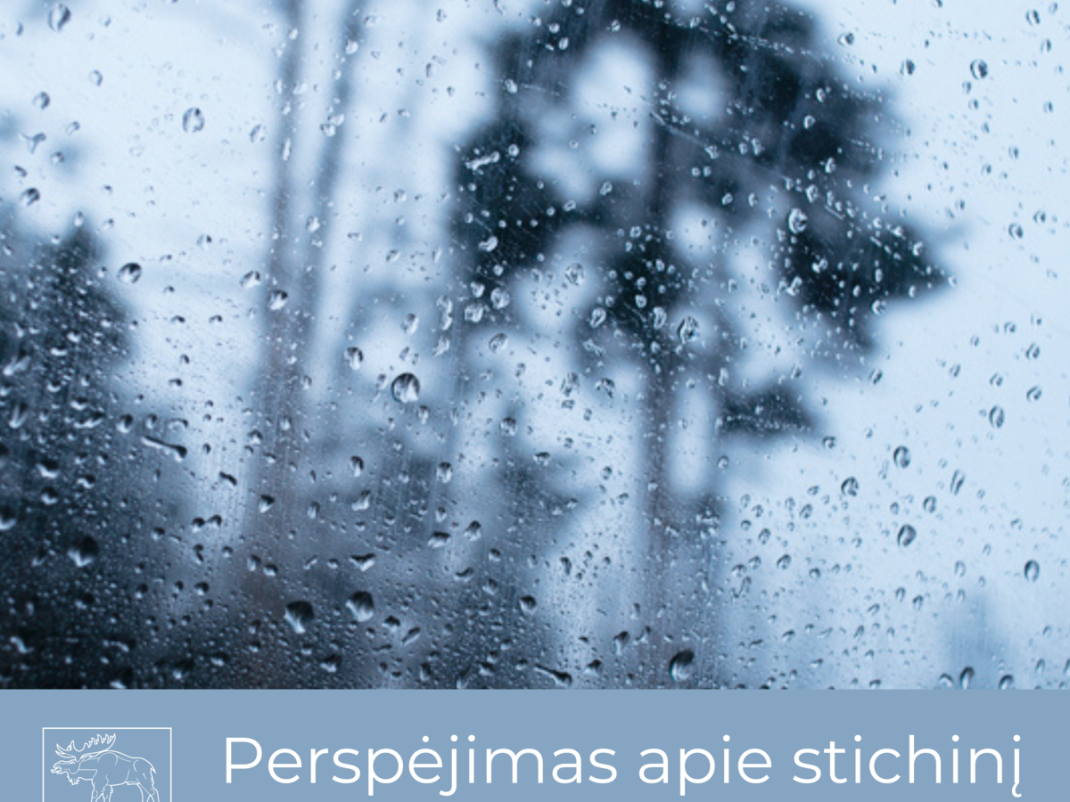 Perspėjimas apie stichinį meteorologinį reiškinį