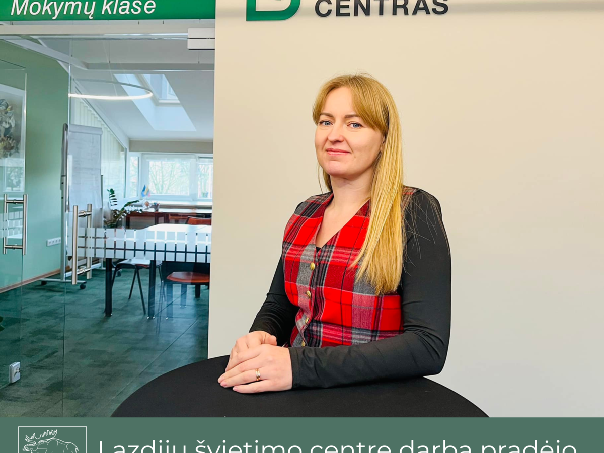 Lazdijų švietimo centre darbą pradėjo metodininkė Monika Vaikšnorienė