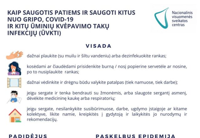 Prevencija – itin svarbi: saugokime save ir kitus