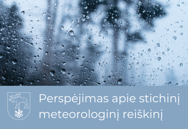 Perspėjimas apie stichinį meteorologinį reiškinį