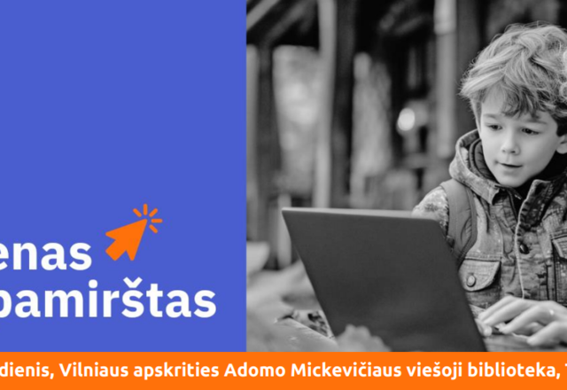 Projektas „Nė vienas nėra pamirštas“ ir vėl Jus  kviečia klausytis skaitmeninius įgūdžius...