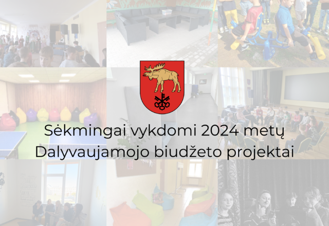 Sėkmingai įvykdyti 2024 metų Dalyvaujamojo biudžeto projektai