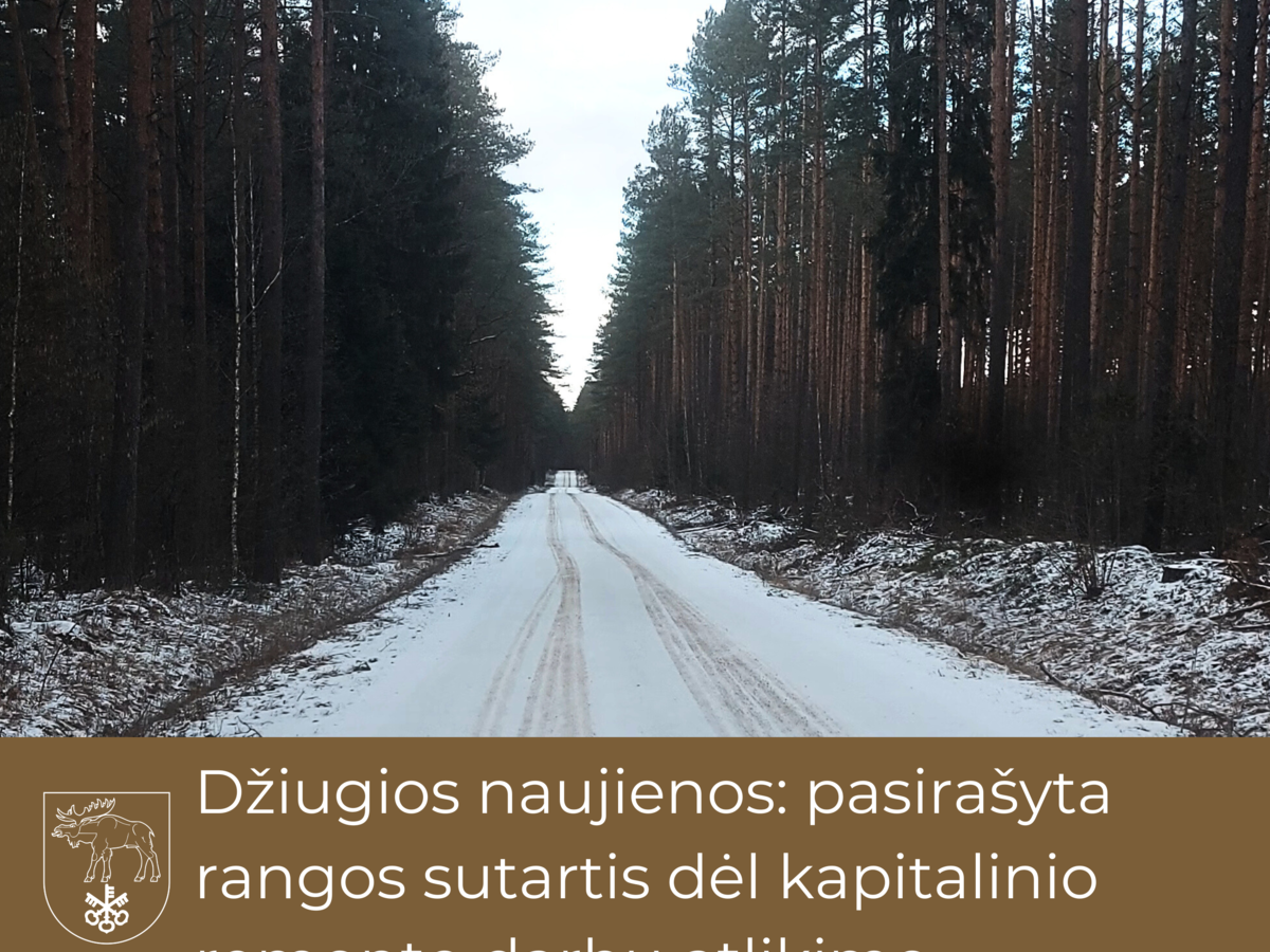 Džiugios naujienos: pasirašyta rangos sutartis dėl kapitalinio remonto darbų atlikimo