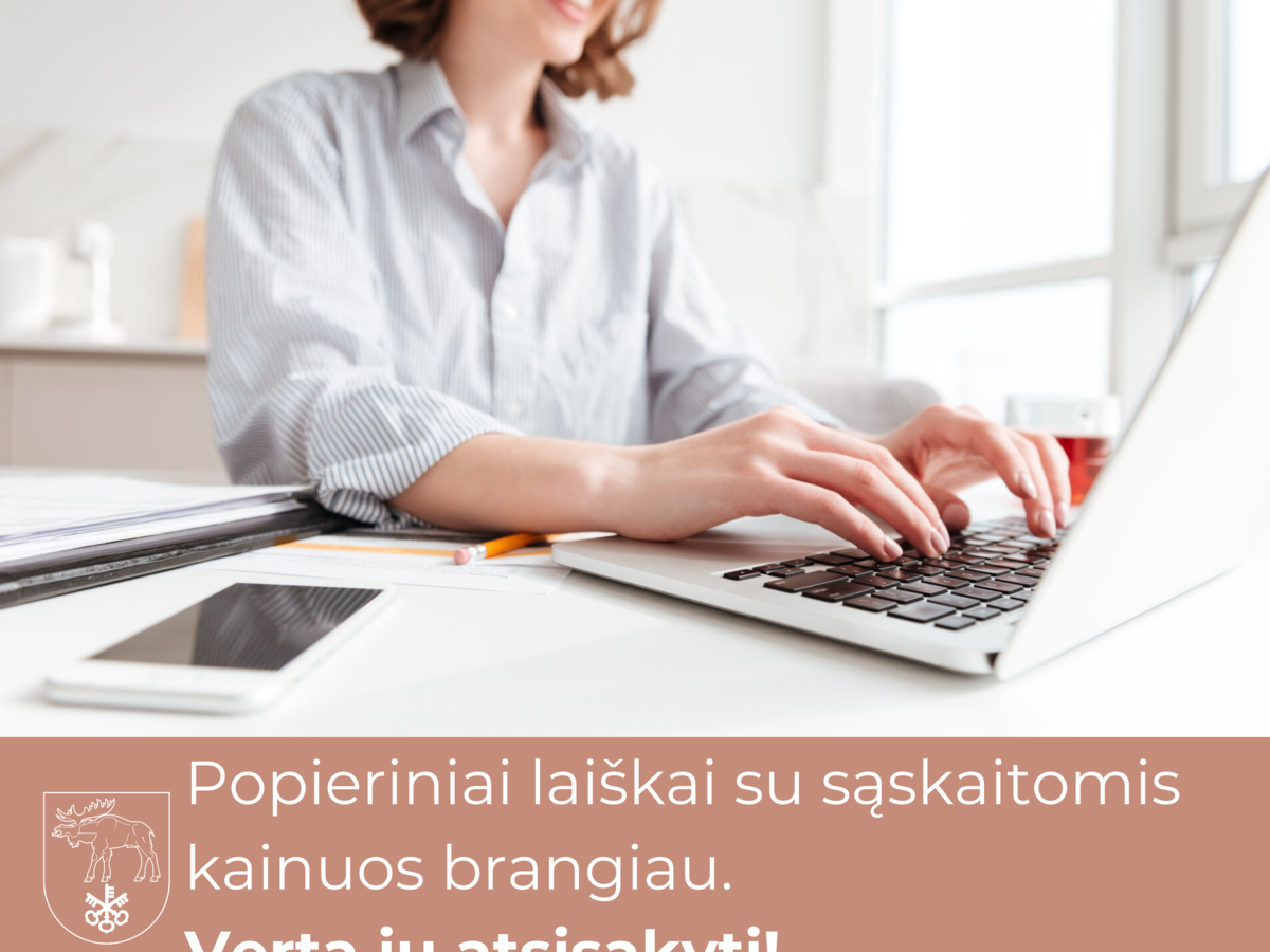 Popieriniai laiškai su sąskaitomis kainuos brangiau. Verta jų atsisakyti!