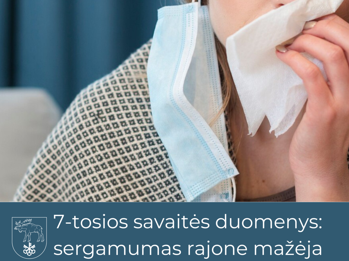 7-tosios savaitės duomenys: sergamumas rajone mažėja