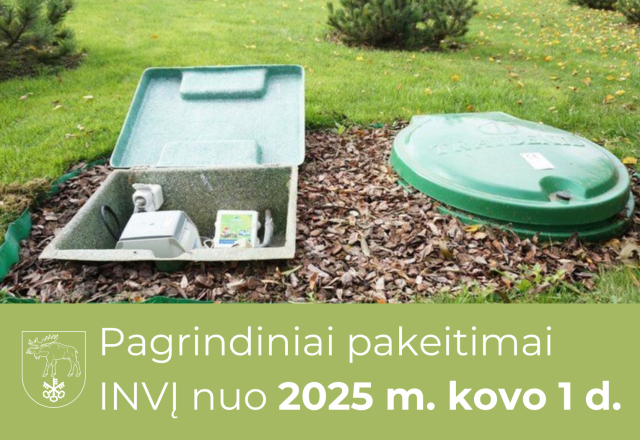 Pagrindiniai pakeitimai INVĮ nuo 2025 m. kovo 1 d.