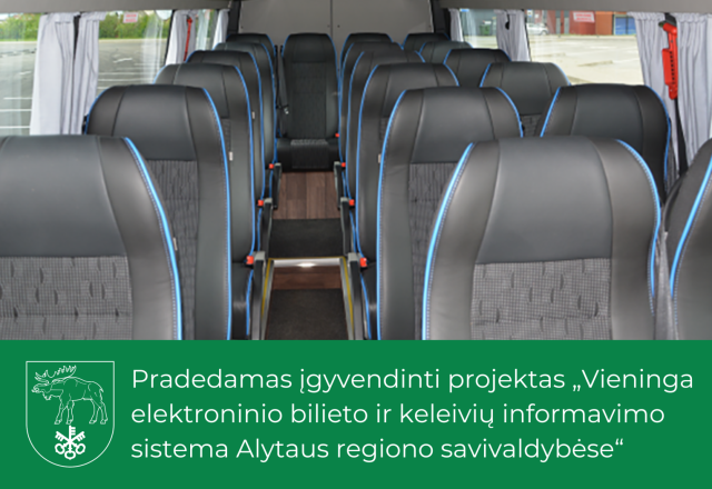 Pradedamas įgyvendinti projektas „Vieninga elektroninio bilieto ir keleivių informavimo sistema...